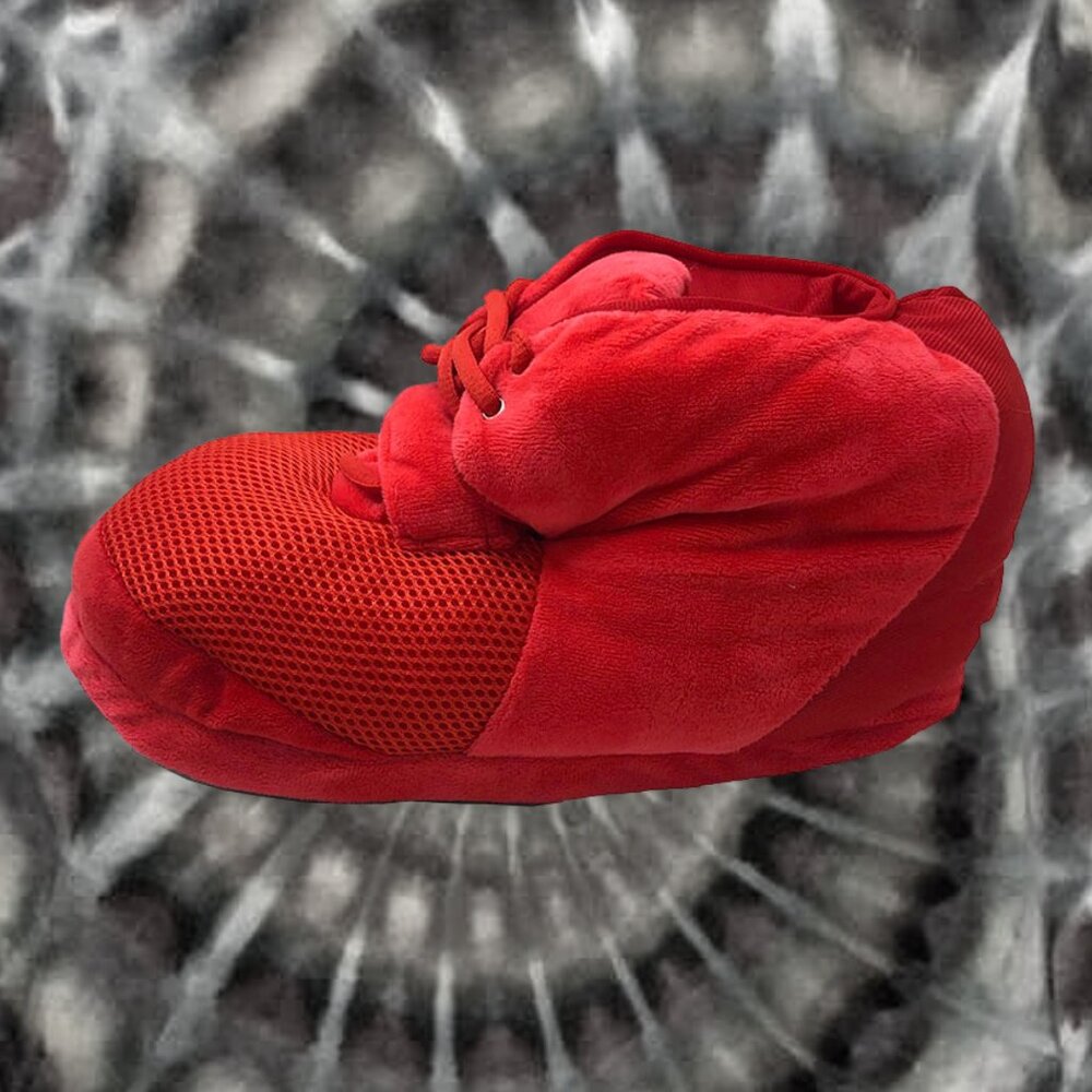 Comfy Unisex Plush Sneaker Slippers – Red October Inspired – One Size Fits Most